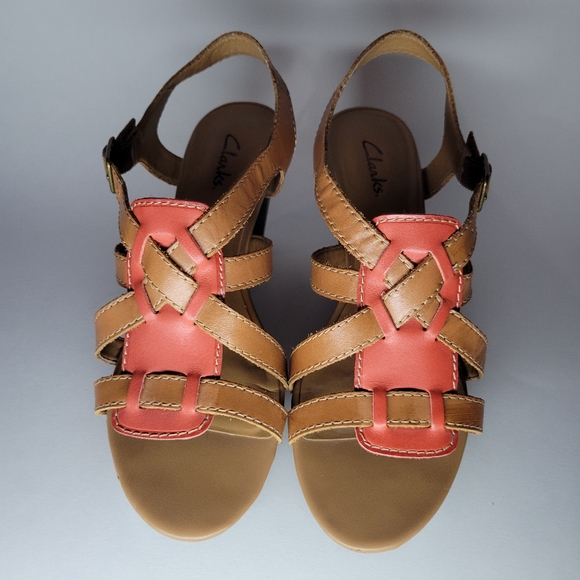 Clarks block heel sandals - Picture 5 of 6